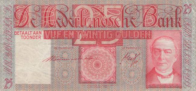 25 Gulden p50 19 3 1941